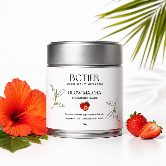 Glow Matcha – Sabor Fresa (30g)